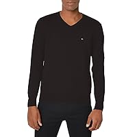 Tommy Hilfiger Men's Essential Long Sleeve Cotton V-Neck Pullover Sweater