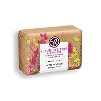 Yves Rocher Meadow Flowers and Heather Solid Hand Soap - Nourishing & Eco-Friendly, Long-Lasting Natural Scent, Gentle on Skin 80 g