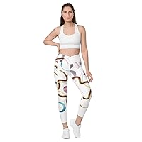 MD Abstractical No 58 A Crossover Leggings with Pockets