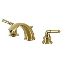 Kingston Brass KB967SB Widespread Bathroom Faucet, Brushed Brass, 5.75 x 4 x 2.31