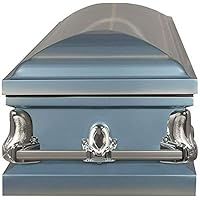 New Diamond Blue/Silver Casket Save Thousands ON Funeral Cost!!!