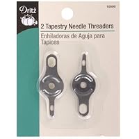 Dritz 10500 Tapestry Needle Threaders (2-Count) Silver
