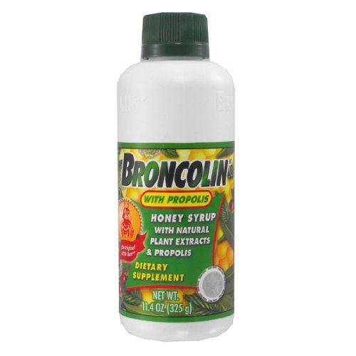 6pk - Broncolin With Propolis - Honey Syrup - Natural