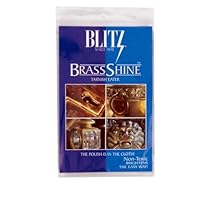 Blitz Brass Copper Tarnish Eater Shine Cleaner Cloth - No Messy Paste or Odor - Shower Head Faucet - OEM Authentic