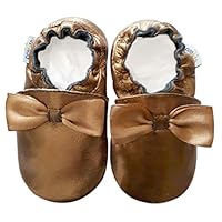 Leather Baby Soft Sole Shoes Boy Girl Infant Children Kid Toddler Crib First Walk Gift Party Gold