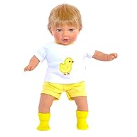 15-18 Inch Baby Doll Clothes- Spring Chick Shorts Set for Ann Lauren Baby Dolls