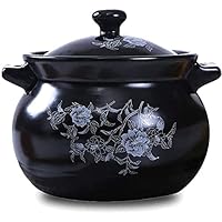 Ceramic Casserole Earthen Pot Casserole Dish Stew Pot Ceramic Casserole Clay Cooking Pot - Hot and Cold Resistant, for Dishwasher Large Capacity