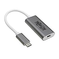 Tripp Lite USB C to Mini DisplayPortAdapter (M/F), Thunderbolt 3 to Mini DisplayPort Adapter, USB 3.1 Gen 1, 4K @ 60 Hz, 4:4:4, White (U444-06N-MDP-AL)