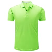 Men's Polo Shirt Summer Casual Cotton Polyester Short Sleeve Shirt Breathable Polo Jerseys Golf Tennis Shirt