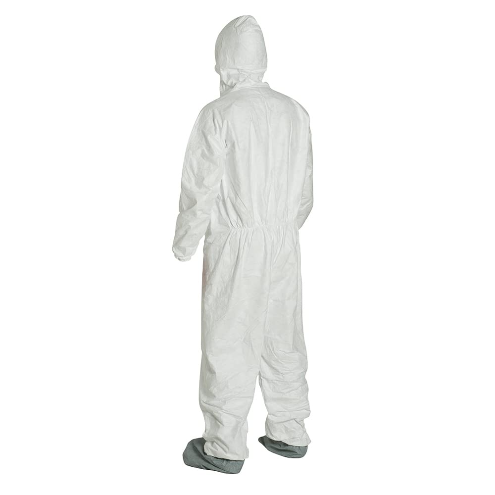 DuPont Tyvek 400 TY122S Disposable Protective Coverall Hood, Boots, XL 25PACK