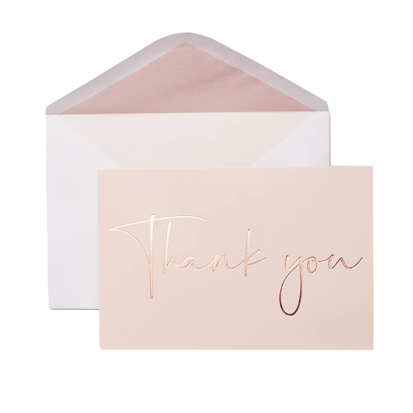 All Ewired Up 25 Pink It's A Girl Baby Shower Invitations and Envelopes (Large Size 5x7) and 50 Rose Gold Foil Thank You Cards and Envelopes