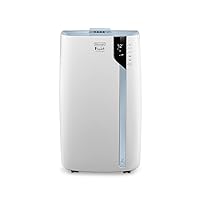 De'Longhi PACEX390UVcare-6AL WH PAC Portable Air Conditioner, Dehumidifier, Fan & UV-Carelight, 14000 BTU + UV CARE, White