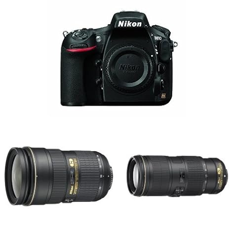 Nikon D810 Digital SLR Camera w Nikkor 24-70mm F2.8 and Nikkor 70-200mm F4 VR Lens Bundle