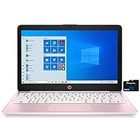 HP 2021 Stream 11.6-inch HD Laptop PC, Intel Celeron N4020, 4 GB RAM, 64 GB eMMC, WiFi 5, Webcam, HDMI, Windows 10 S with Office 365 Personal for 1 Year + Fairywren Card (Rose Pink)
