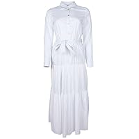 White Cotton Women's Dress