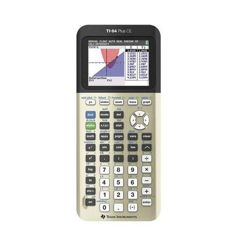 Texas Instruments TI-84 Plus CE Graphing Calculator, Gold