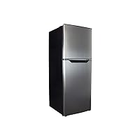 Danby DFF070B1BSLDB-6 7.0 Cu.Ft. Mid-Size Refrigerator, Frost-Free Apartment Fridge with Top Freezer, E-Star Rated, 7, Black Stainless Look