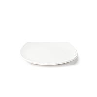 FOUNDATION Porcelain Coupe Plate, Square, 6.75 Inch, Set of 12,White