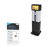 BoxWave Screen Protector Compatible With ChargeBar 16 Locker Phone Charging Station With UV-C (15.6 in) - ClearTouch Crystal (2-Pack), HD Film Skin - Shields From Scratches