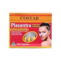 Costar Sheep Placenta Extract High Strengh Gold Plus 50000mg Baby Sheep Essence 100 Capsules Australian Made