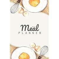 WEEKLY MEAL PLANNER: 52 Weeks of Menu Planning Pages With Grocery List
