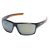 Men's Modern Rectangular Sunglasses, Black, 65-13-130