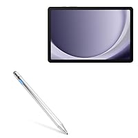 BoxWave Stylus Pen Compatible with Samsung Galaxy A9+ 5G - AccuPoint Active Stylus, Electronic Stylus with Ultra Fine Tip - Metallic Silver