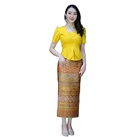 Thai/Laos Silk Blouse - 9 Colors, Chest 32