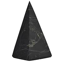 Authentic Tall Shungite Pyramid Unpolished, 30 mm / 1.18