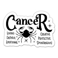 Zodiac Cancer Sign Birthday Sticker - 3