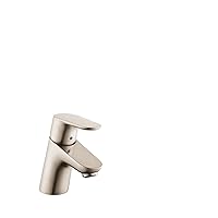 Focus Modern Upgrade Easy Clean 1-Handle 1 5-inch Tall Bathroom Sink Faucet in Brushed Nickel, 04370820
