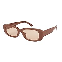 A.J. Morgan Eyewear Round, Vintage Inspired Sunglasses Rectangular, Brown, 50mm (59249-BRW)