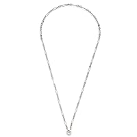 Leonardo Jewels Lenka 022879 Stainless Steel Necklace with Clip & Mix Clasp, Silver, 80 cm Length, Link Chain Women's Jewellery, Stainless Steel, No Gemstone