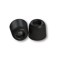 Comply Foam 400 Series Replacement Ear Tips for Bose Quiet Comfort 20, Sennheiser IE 300, Campfire Audio, 7Hertz,NuraLoop & More ,Ultimate Comfort,Unshakeable Fit,NO TechDefender,Medium, 3 Pairs,Black
