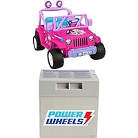 Power Wheels Preschool Ride-On Toy, Happy Hound Rescue Cruiser Jeep Wrangler with Pretend Medical Kit for Preschool Kids Ages 3+ Years, Seats 13