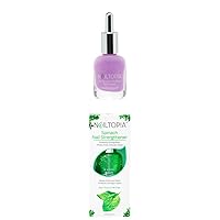 Nailtopia Nail Strengthening and Styling Set - Bio-Sourced, Chip Free Nail Lacquer in That's Pastellar, Spinach Nail Strengthener - Violet Superfood Polish - Nourishing Spinach Oil Treatment - 2 pc