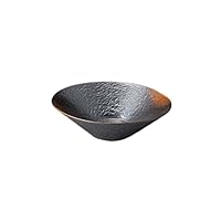 Yamashita Kogei 907917549 Small Bowl, Stone-grain Shape, Squishy Round Bowl, 6.4 x 5.1 x 1.8 inches (16.3 x 13 x 4.7 cm), 300 cc