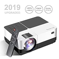 Mini Projector, Baililai 2800 Lumens LED Portable Projector 180 Inch Support 1080P HD, Video Projector for Home Theater Games and Outdoor (Compatible for PS4/Laptop/XBOX/SD/AV/USB)