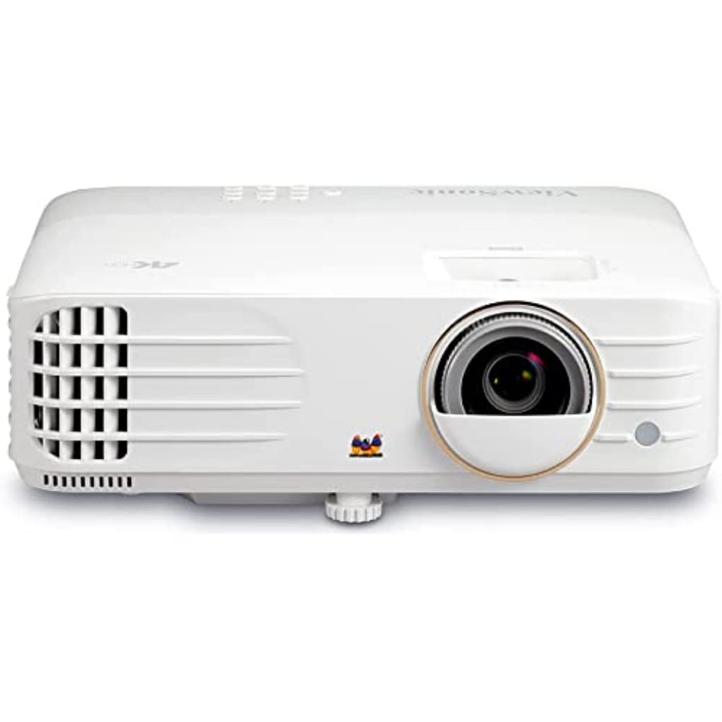ViewSonic (PX748-4K) 4K UHD Projector with 4000 Lumens 240 Hz 4.2ms HDR Support Auto Keystone Dual HDMI and USB-C for Home Theater Day and Night, Stream Netflix with Dongle, White