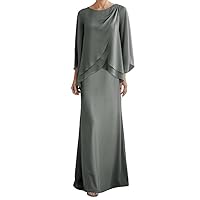Mother of The Bride Dresses Chiffon Wedding Guest Groom Dresses for Women Plus Size Formal Evening Gowns with Jacket