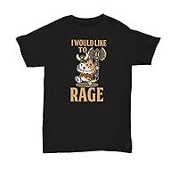 Cat Barbarian Dungeon Dragon Shirt. DND Mug, I Would Like to Rage. Cute Barbarian Classes and Cat Lover. Unisex Tshirt