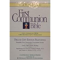 First Communion Bible/New American Bible, No 9053Cw/White-Leather Flex First Communion Bible/New American Bible, No 9053Cw/White-Leather Flex Hardcover
