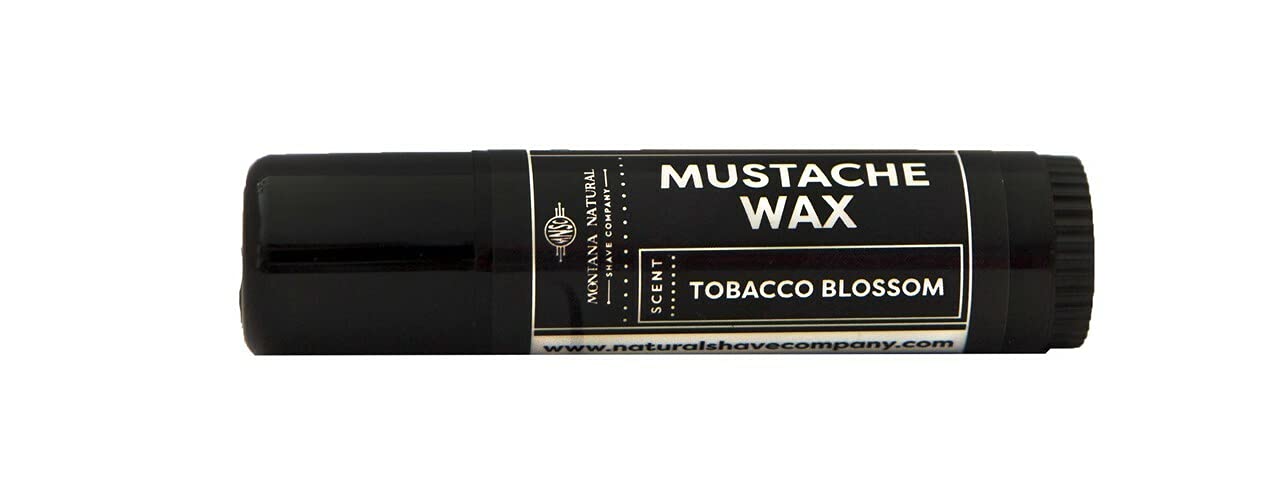 MNSC Tobacco Blossom Artisan Made Mustache Wax - Medium Hold Balm - All-Natural Beeswax and Plant-Based Oils, Petroleum-Free, Hypoallergenic Ingredients, Handmade in USA