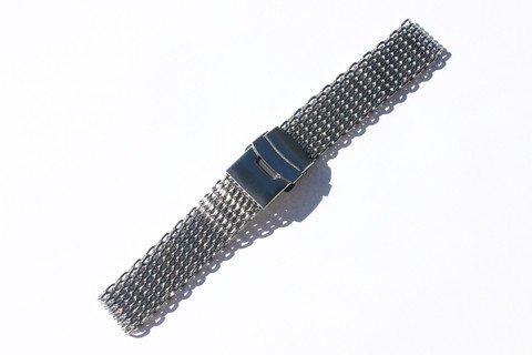 22mm Stainless Steel Shark Mesh Milanese Bracelet Watch Band