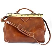 Genuine Leather Bag For Doctor Color Cognac
