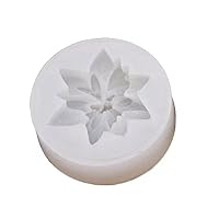Poinsettia Silicone Mold 3D Christmas Flower Silicone Candle Mold Poinsettia Mold for Soap Fondant Making