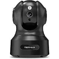 TETHYS Wireless Security Camera 1080P Indoor [Work with Alexa] Pan/Tilt WiFi Smart IP Camera Dome Surveillance System w/Night Vision,Motion Detection,2-Way Audio,Cloud for Home,Business, Baby Monitor