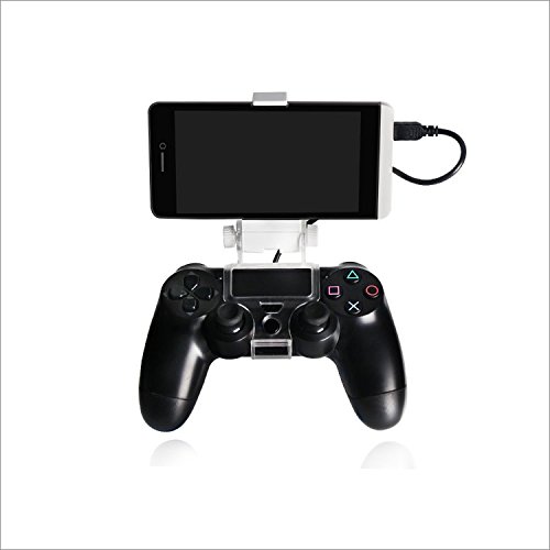 Dobe Mobile Smart Phone Clip Mount Holder White for Sony PlayStation 4 Dualshock 4 Controller