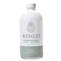 WithCo Hey Girl Cucumber Gimlet Craft Cocktail Mixer with Mint, Fresh Lime Juice Makes 10 Drinks Just Add Vodka, Gin or Tequila