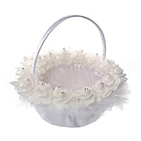 Western-style Wedding Supplies Ostrich Hair Bridal Flower Baskets Foam Flowers Hand-held Flower Baskets Wedding Decoration